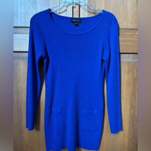 Women's Blue Cotton Tunic/Sweater